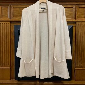 Repeat Cashmere Cardigan Sweater Open Front Women's Small 38